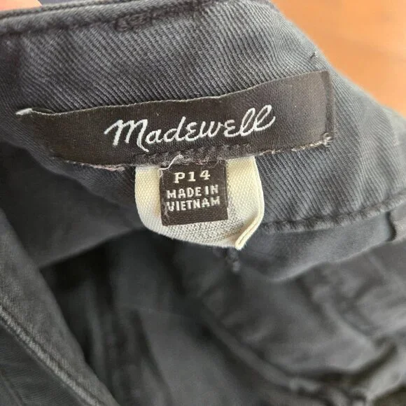 Madewell Harlow blue wide leg pants size 14P - Picture 6 of 10